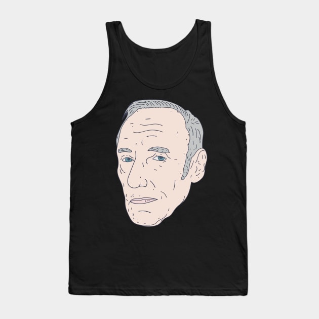 William Burroughs - Beat Poet Graphic - Beat Generation Tank Top by DeWinnes